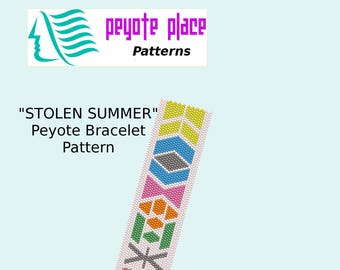 Stolen Summer Peyote Bracelet Pattern