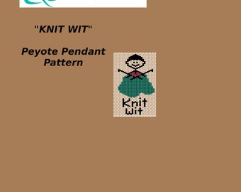 KNIT WIT Peyote Pendant Pattern