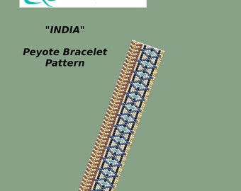 INDIA Peyote Bracelet Pattern