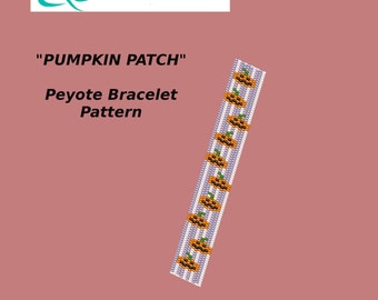 Pumpkin Patch Peyote Bracelet Pattern