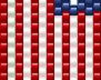 Born In The U.S.A. Peyote Bracelet Pattern