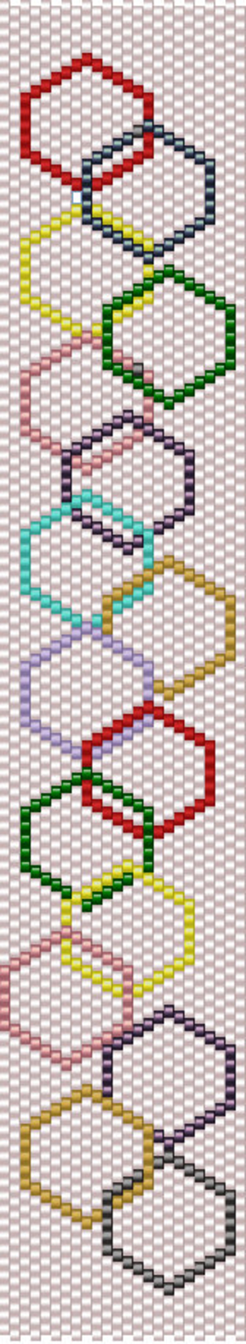 GOING IN CIRCLES Peyote Bracelet Pattern image 2