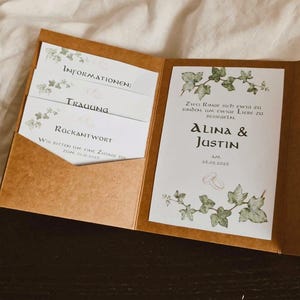 Vorlage Hochzeitskarte "Herr der Ringe" Stil