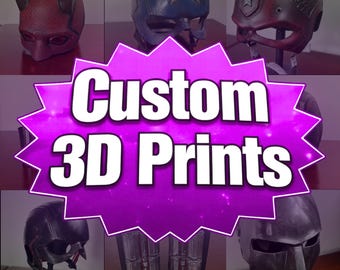 Impresiones 3D personalizadas: pintadas y sin pintar / Accesorios y piezas hechos a medida