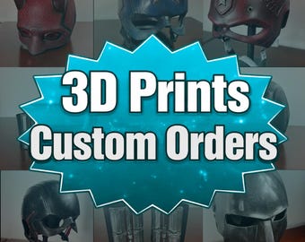 Impresiones 3D personalizadas: pintadas y sin pintar / Accesorios y piezas hechos a medida