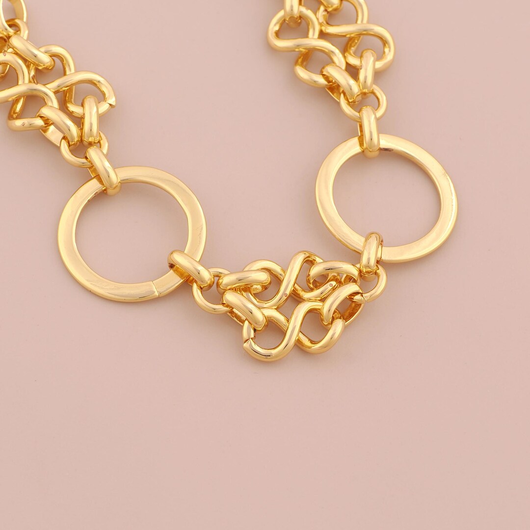 Gold Figure 8 Chains,18k Gold Filled Figure 8 Chains, Fashionable and ...