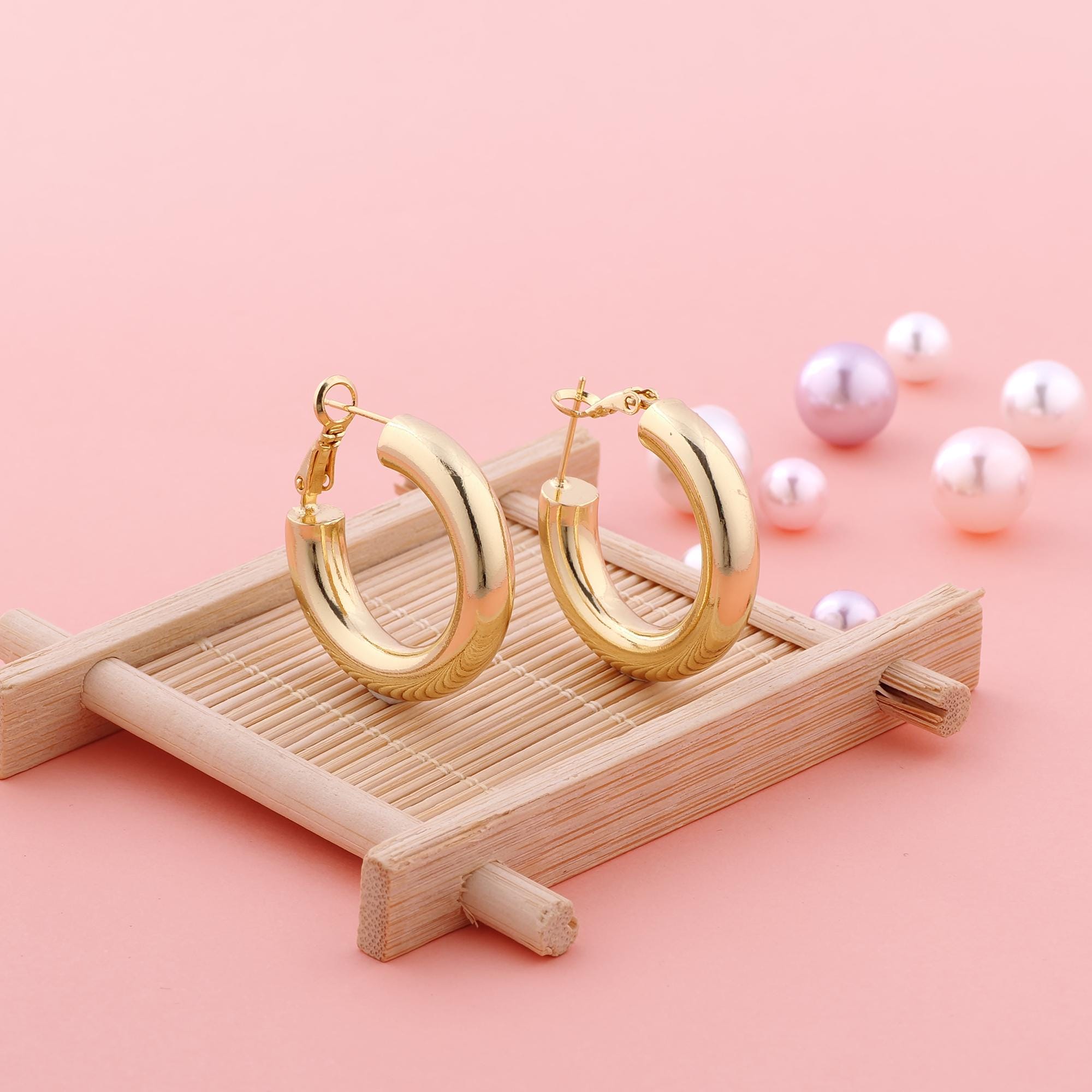 1 pair Hoop Earrings 18K Gold Filled Hoop Earrings Hoop Earrings Hoop Earrings Gifts for Her