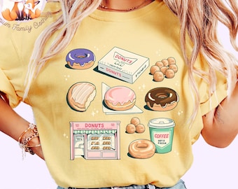 Retro Donut Comfort Colors Shirt: Funny Donut Lover Gift