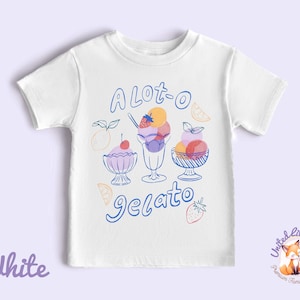 Italian Gelato Shirt For Kids, Summer Toddler Shirt, Kid Vacation Tees, Vacation Shirts for Kids, Beach Toddler Shirt, Summer Gelato Onesie