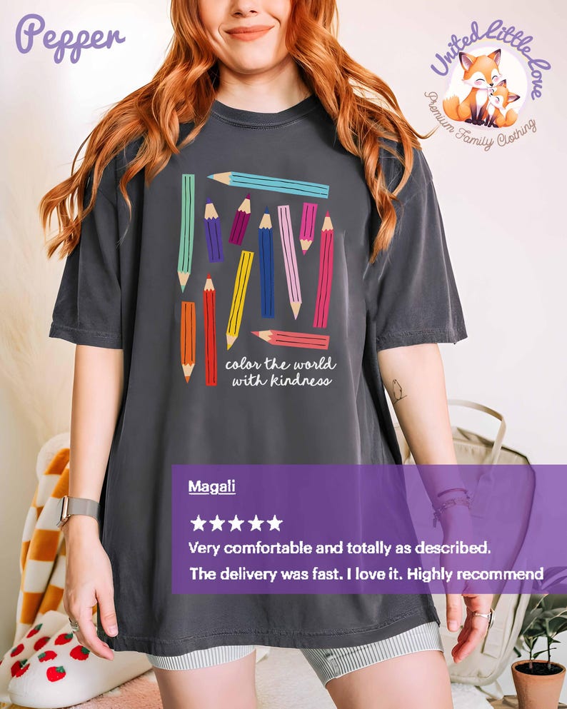 Jolie chemise couleurs confort pour professeur d'art, t-shirt mignon enseignant du primaire, t-shirt enseignant de la maternelle, cadeau de remerciement pour prof d'art, rentrée des classes image 7