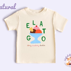 Italy Gelato Kids Tshirt, Ice-Cream Toddler Shirt, Summer Toddler Tee, Kid Vacation Tees, Vacation Shirts for Kids, Beach Shirt for Toddler