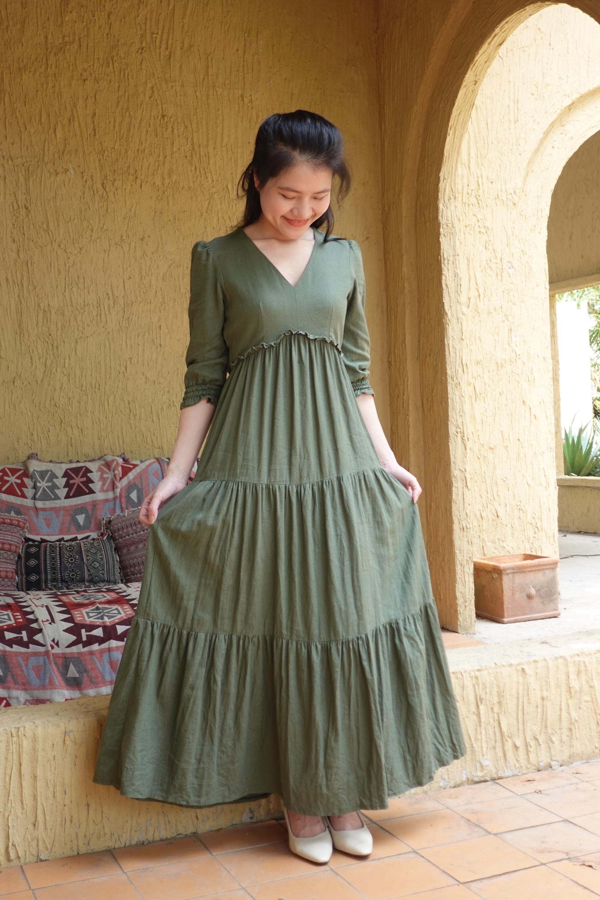 Moss Green Formal Dress - Etsy Moss Green Formal Dress - Etsy