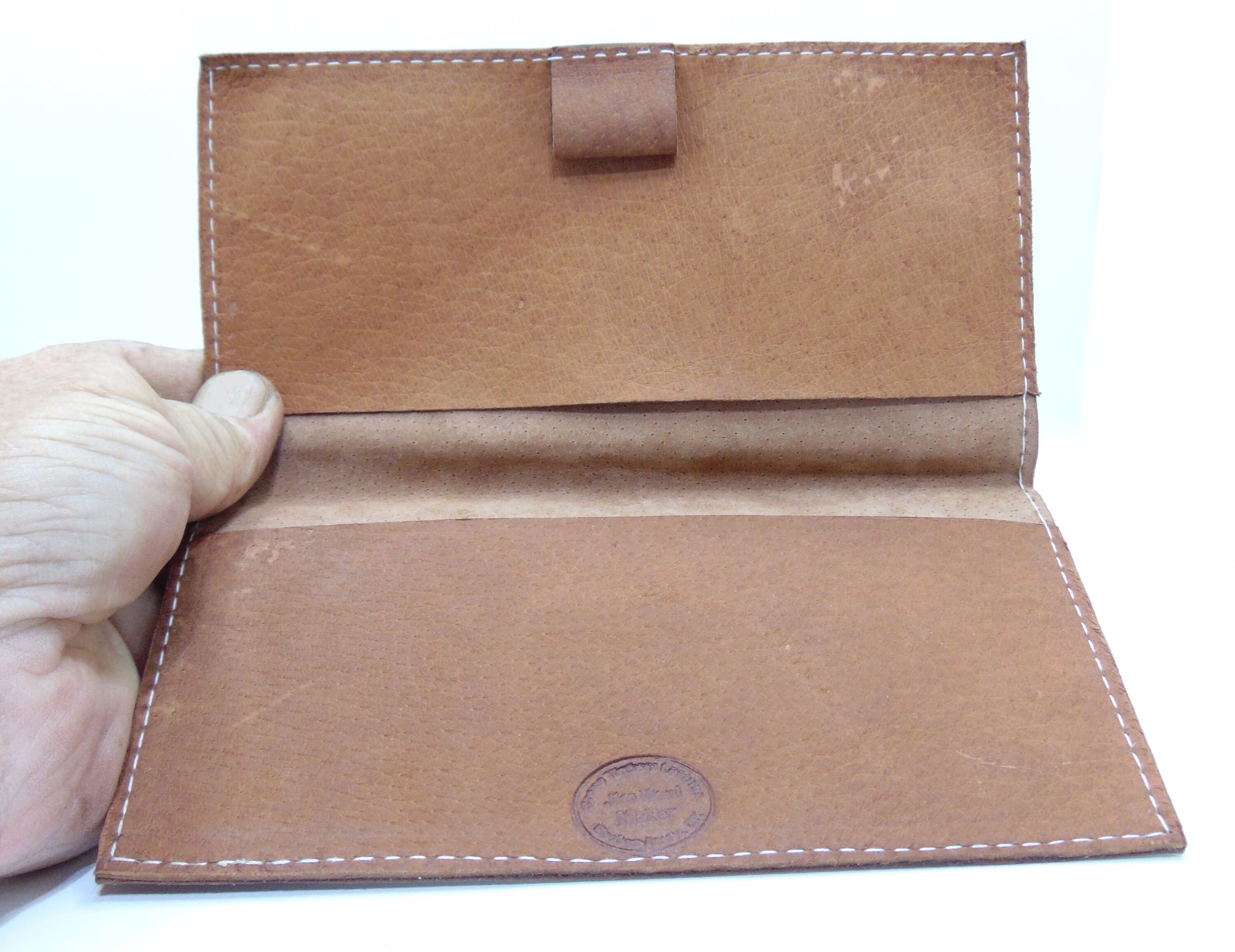 Handmade Leather Checkbook Cover in Natural Oiled Tan - Etsy Handmade Leather Checkbook Cover in Natural Oiled Tan - Etsy