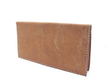 Handmade Leather Checkbook Cover in Natural Oiled Tan - Etsy Handmade Leather Checkbook Cover in Natural Oiled Tan - Etsy