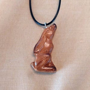 Hare Wooden Pendant: Irish Wildlife Gift