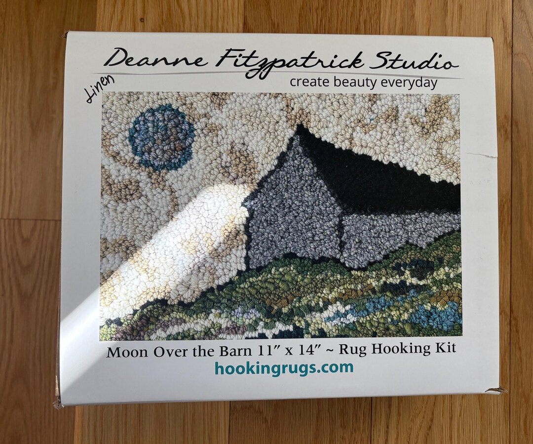 Fitzpatrick Rug DEANNE FITZPATRICK! LINEN! Large Rug Hooking Complete Boxed Kit ...