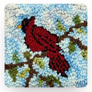 DEANNE FITZPATRICK!  Rug Hooking Complete Boxed Kit: hook, hand drawn pattern, instructions, key, wool yarns & strips. Many sizes/patterns!