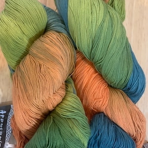 Araucania Lace-weight hand-painted cotton  Yubrel 990 yards
