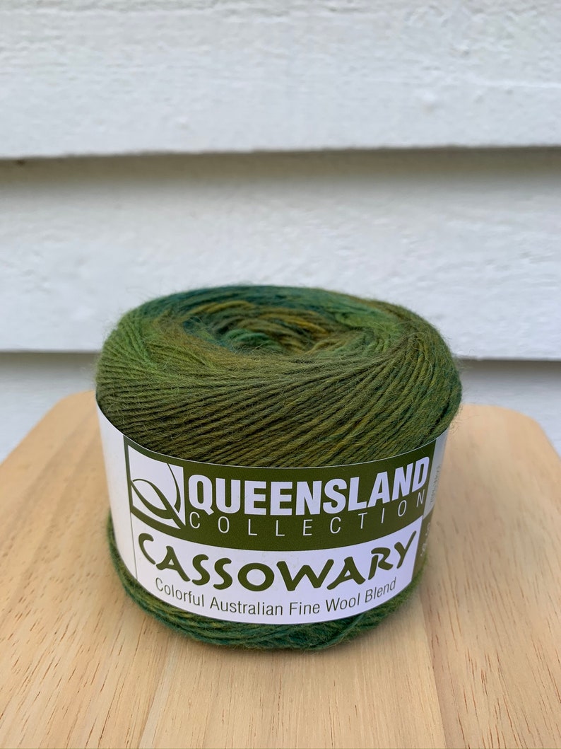 Cassowary Colorful Australian Fine WOOL Blend Queensland Collection Yarn Perfect for Weaving Knitting