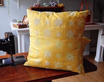 Block-Printed Pillow Cover