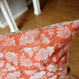Hand-Printed Pillow Cover