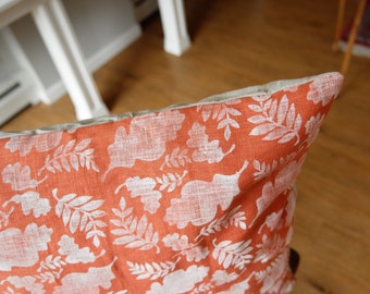 Block Printed Pillow Cover