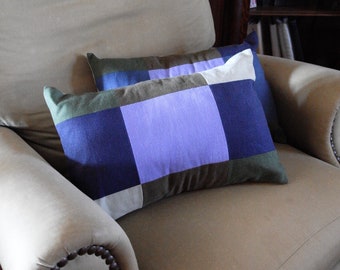 Linen Pieced Pillow Cover