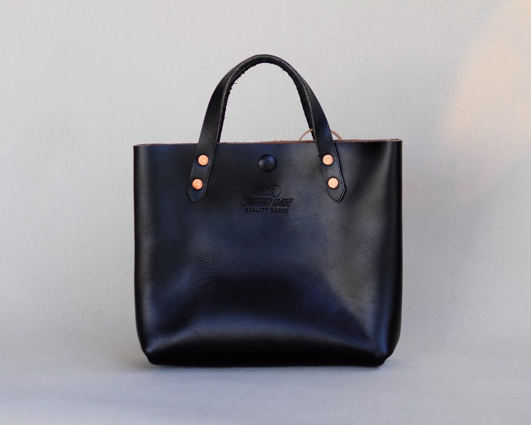 COATED CANVAS NATURAL MINI TOTE main image 1