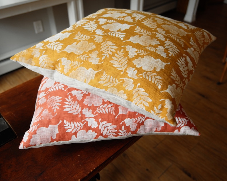 Block Printed Pillow Cover image 4