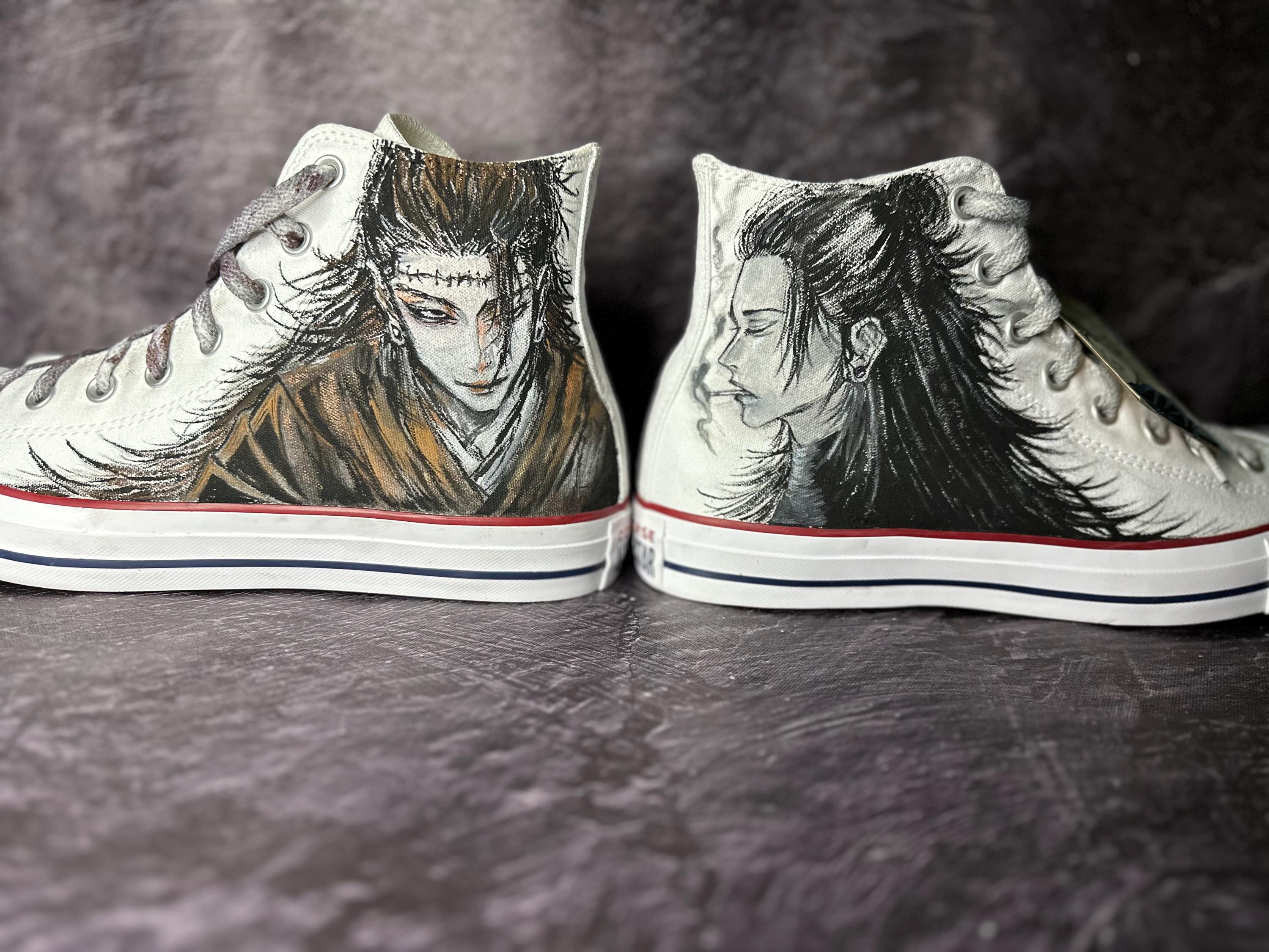 Jujutsu Kaisen - Geto Suguru X Kenjaku Hand-painted Converse - Etsy