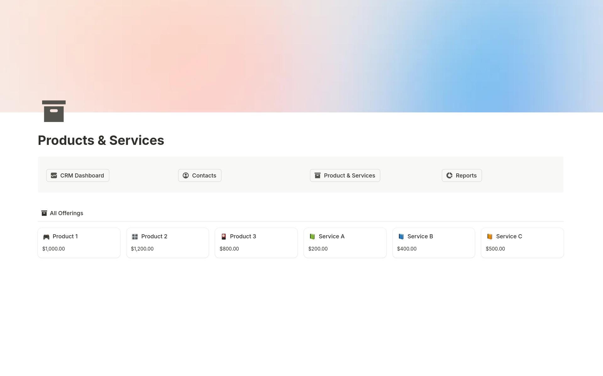 All-in-one Sales CRM Notion Template | Lead Tracker, Contact Manager ...
