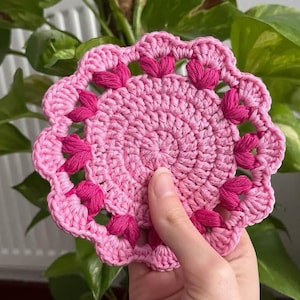 Cozy Heart Coaster Crochet Pattern – PDF Pattern for Heart-Shaped Coasters, Easy Valentine’s Day DIY Decor, Handmade Gift Idea