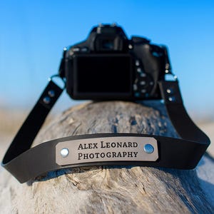 Personalized Leather Camera Strap: Handmade Photography Gift