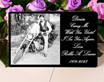 Custom Engraved Memorial Keepsake Card