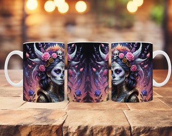 15oz. Sugar Skull Candy #14 Coffee Mug