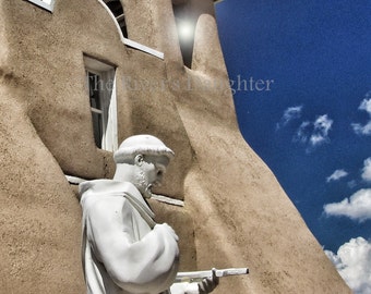 Taos Church Southwest Art 5x7 Matted Photograph San Francisco de Asis Mission Church Churches