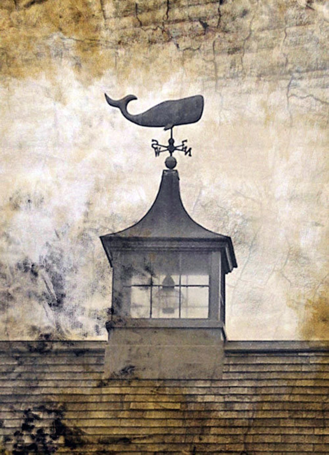Cape Cod Whale Weathervane Altered Art Original Photography 5x7 Matted ...