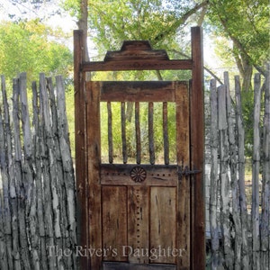 Garden Gate Rustic Gate Matted 5x7 Photograph Original Art Wall Art Rustic Art