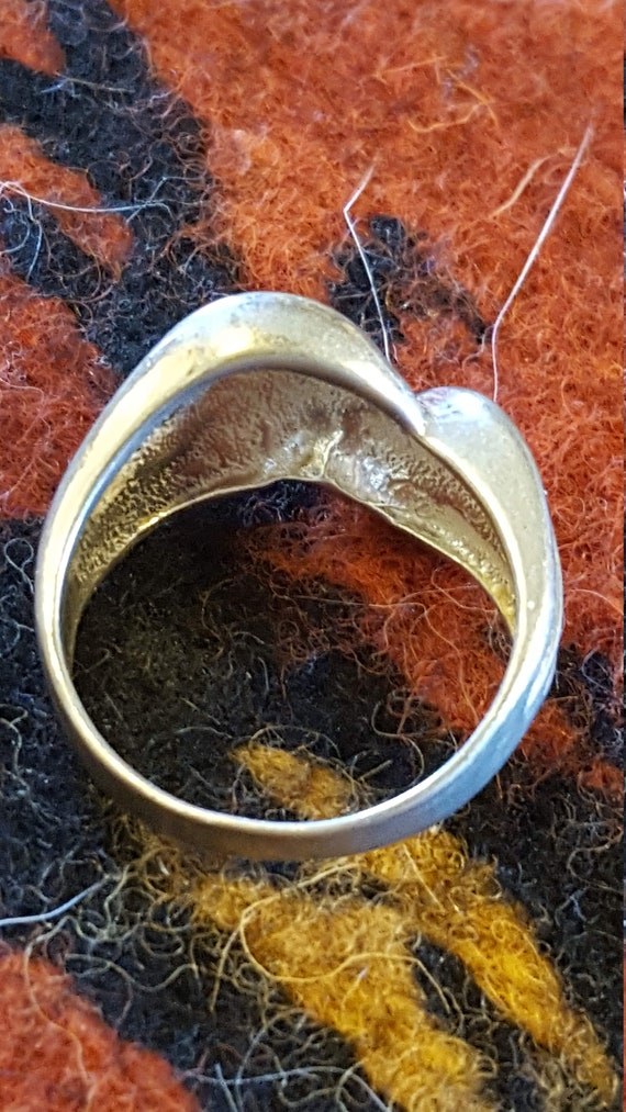 Sterling Silver Modern Ring Vintage Sterling - image 2