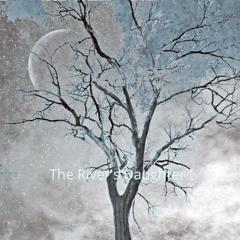 Blue Moon Tree Landscape Photography 5 X 7 Matted Photograph Digital ...