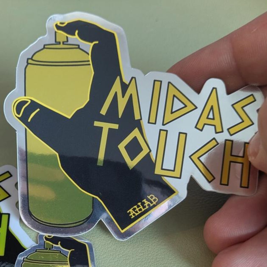 Mdas Sticker Midas Touch Logo Sticker - Etsy