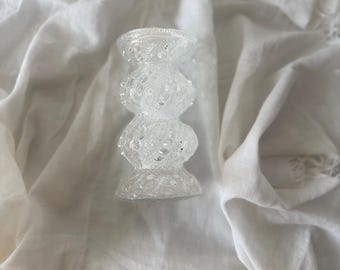 Skandinavische Bubble Glas Vase: Mid Century Modern Decor (12,5 cm)