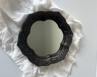 Vintage Ornate Mirror: Art Deco Floral Wall Decor