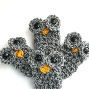 Owl Chair Socks - Crochet Chair Leg Cozy - Floor Protector Covers - Chair Leg Glides - Set of Four