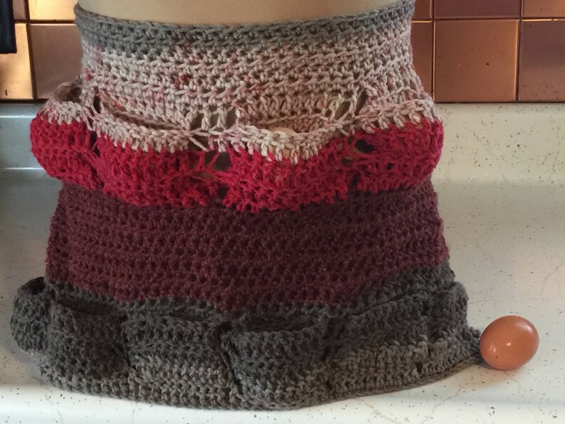 Crochet Egg Gathering Apron Egg Collecting Apron Adult Size - Etsy