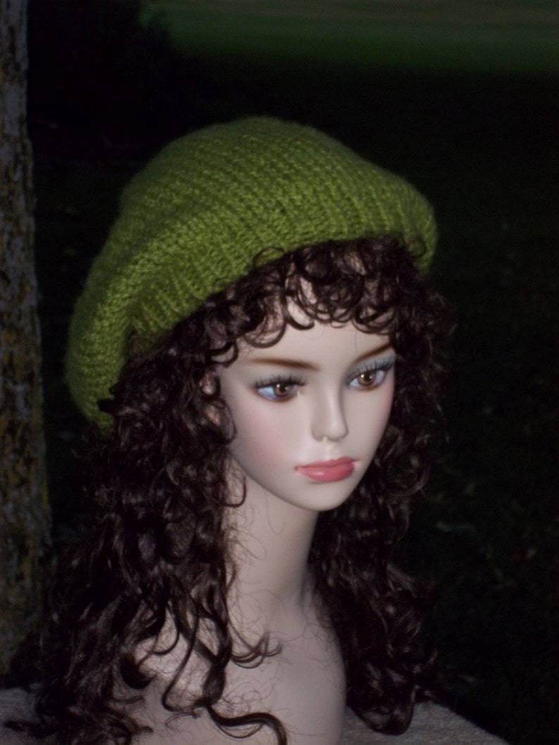 Knit Slouch Hat Pattern PDF image 3