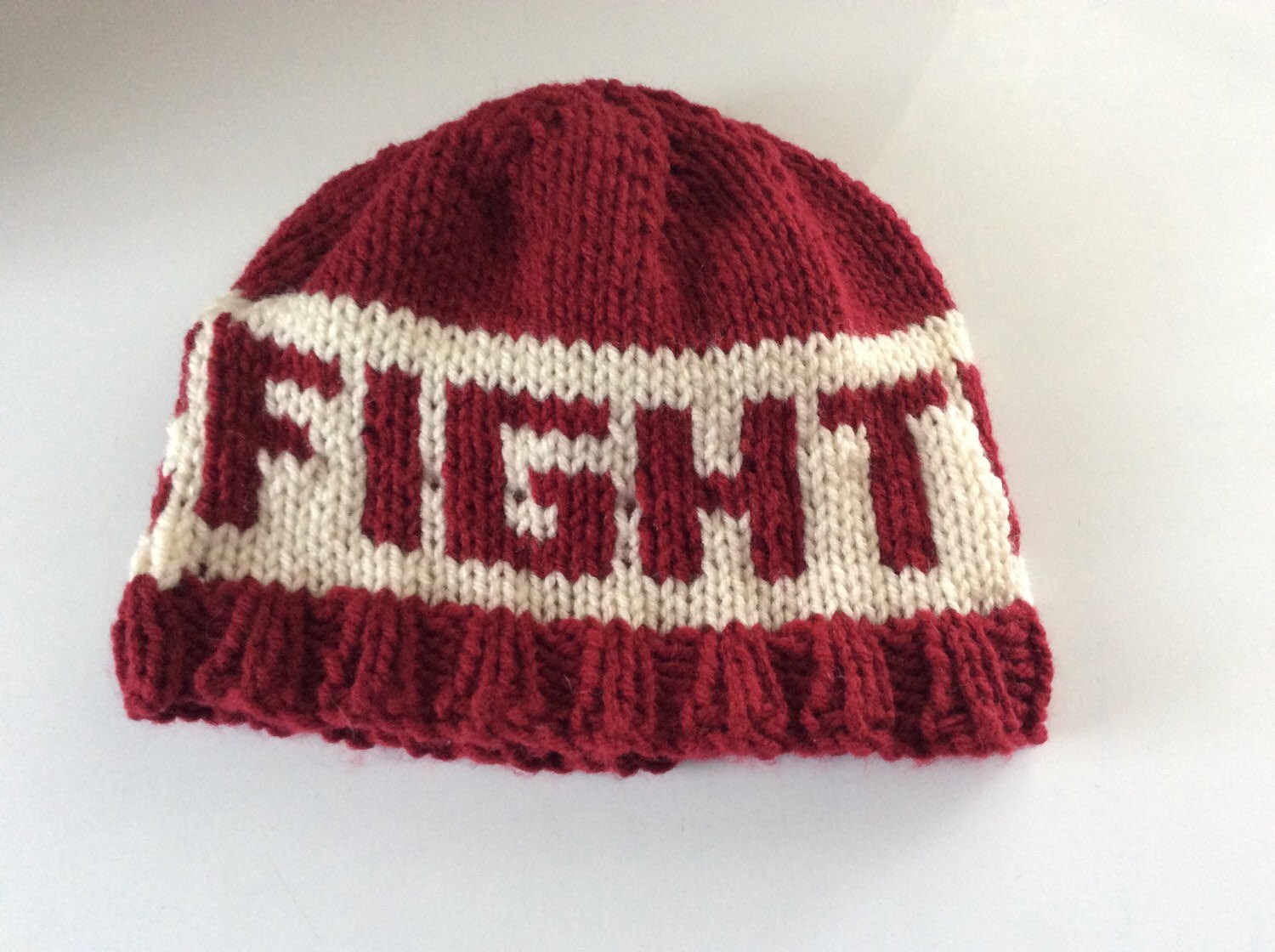 Knit Beanie Hat Cancer Sucks Chemo Hat 