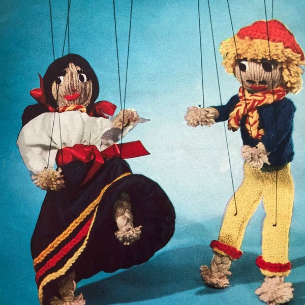 Crochet ,Marionette Doll, Puppet, PDF Pattern, Boy Doll, Girl Doll