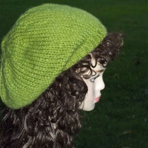 Knit Slouch Hat Pattern PDF image 4