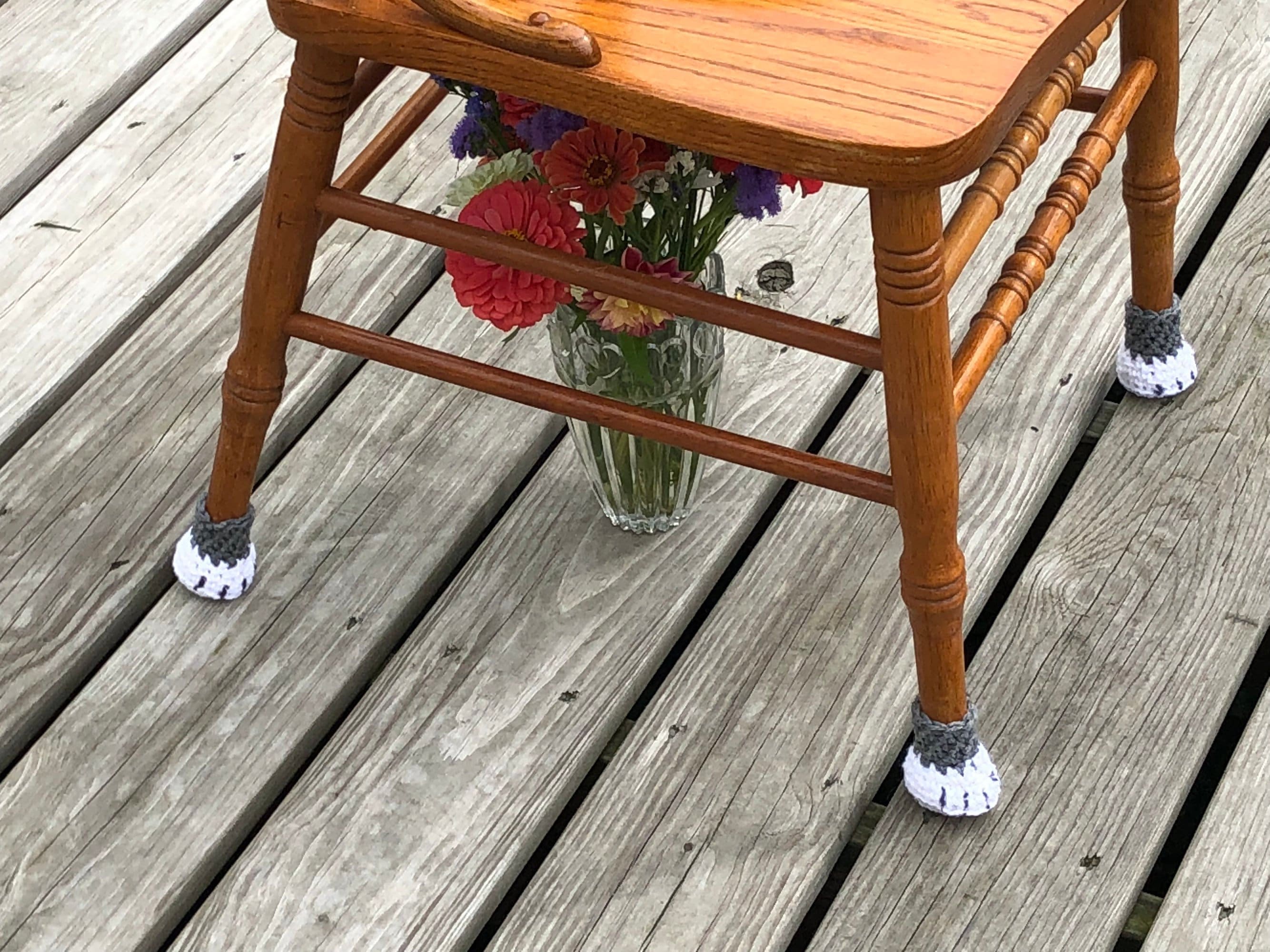 Cat Paws Chair Socks Crochet Chair Leg Cozy Floor Protector